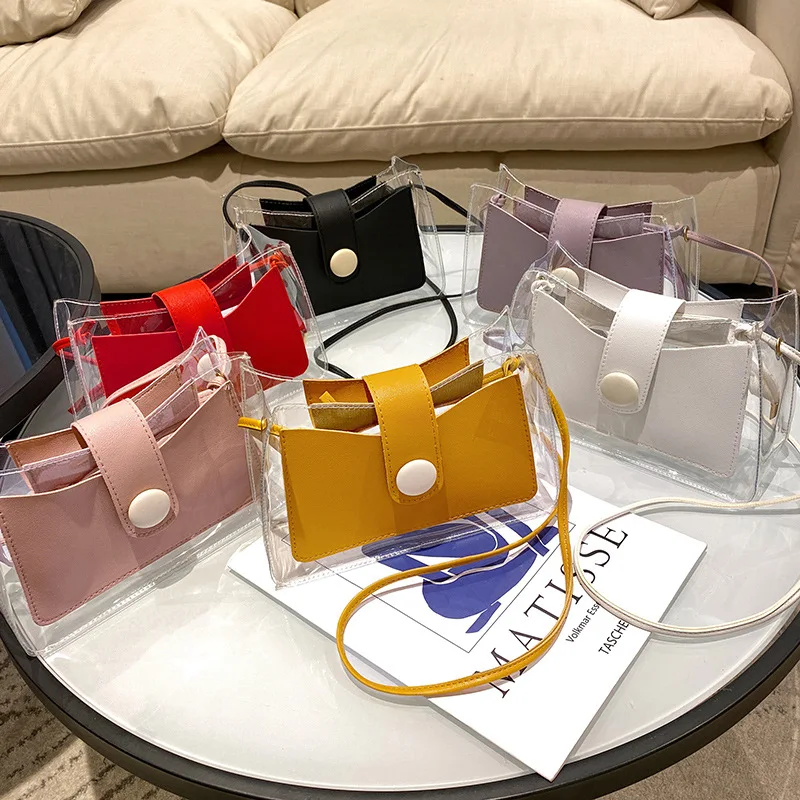 Simple And Lovely 2021 Ins Transparent Single Shoulder Crossbody Bag Women's Lipstick Purse Bag, As photo show
Simple And Lovely 2021 Ins Transparent Single Shoulder Crossbody Bag Women's Lipstick Purse Bag, As photo show