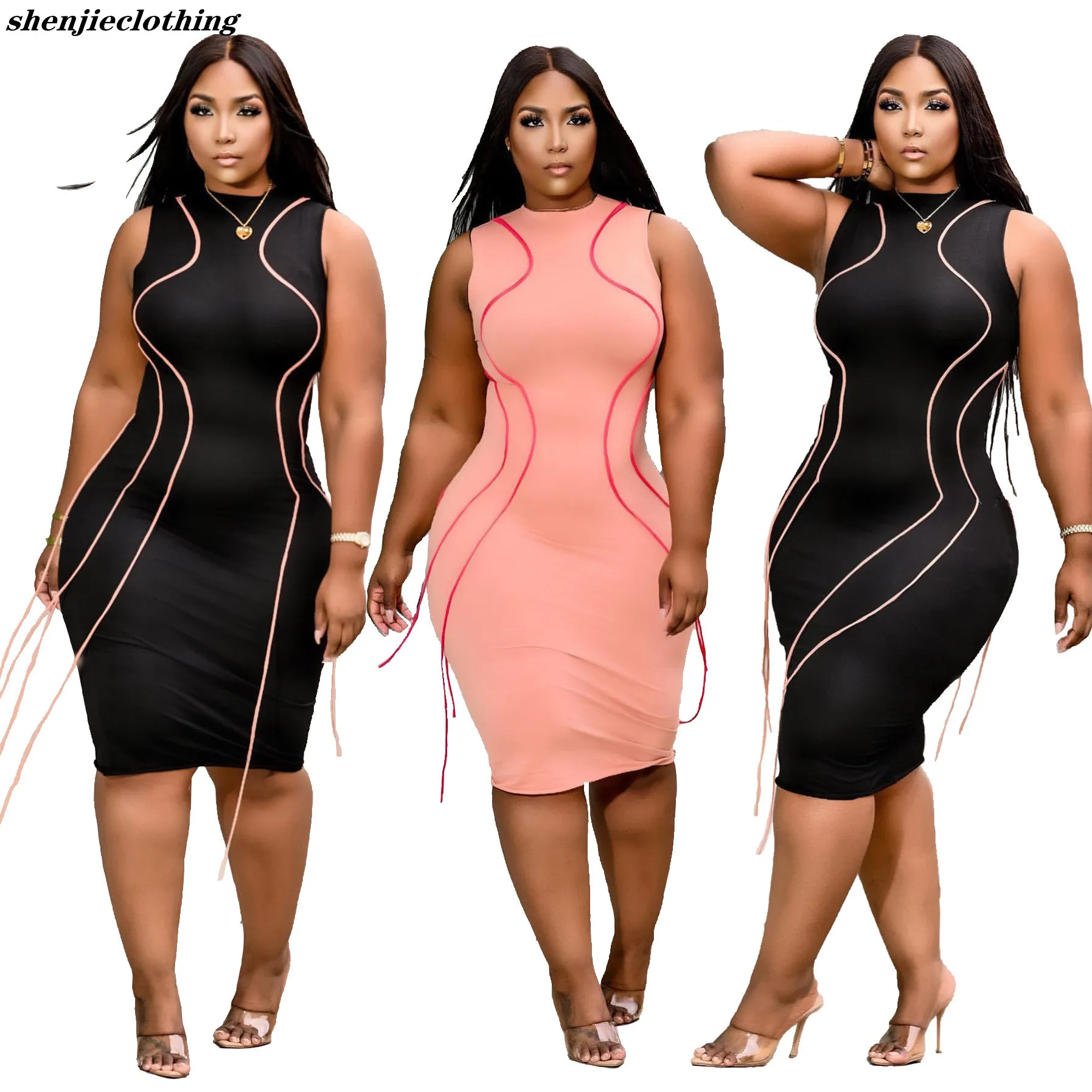 summer new arrival plus size 3 xl Sexy hip wrap fashion tassel round neck vest dress women 100% polyester casual halter dresses
summer new arrival plus size 3 xl Sexy hip wrap fashion tassel round neck vest dress women 100% polyester casual halter dresses