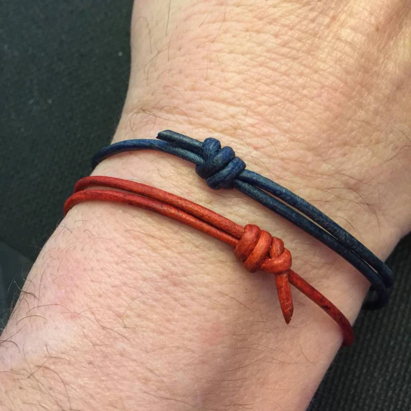 Leather Bracelet Soft leather Knotted cord Men's and Women's Adjustable Bracelet Surfer Bracelet Family Children's Jewelry, Multicolor
Leather Bracelet Soft leather Knotted cord Men's and Women's Adjustable Bracelet Surfer Bracelet Family Children's Jewelry, Multicolor