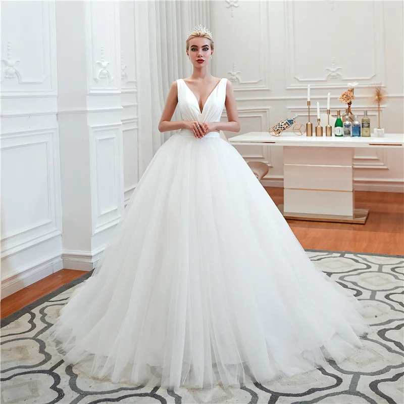XMN Robe De Marie 2021 Cheap Simple White Lace Plus Size Wedding Dresses for Bridal Gowns for Women
XMN Robe De Marie 2021 Cheap Simple White Lace Plus Size Wedding Dresses for Bridal Gowns for Women