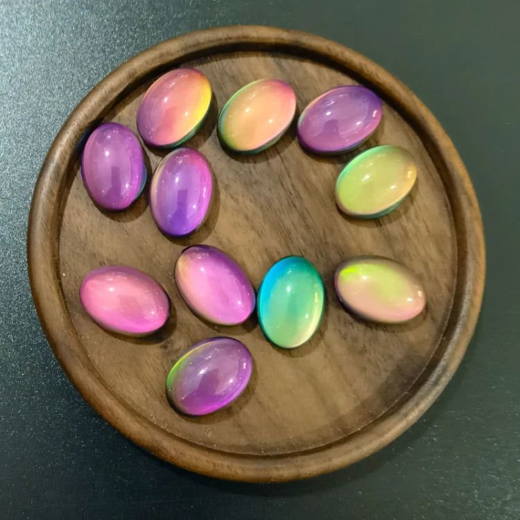 Ready to Ship Fast Dispatch DIY Jewelry  Color Changing Mood Glass Oval Beads, 12colors change 
Ready to Ship Fast Dispatch DIY Jewelry  Color Changing Mood Glass Oval Beads, 12colors change