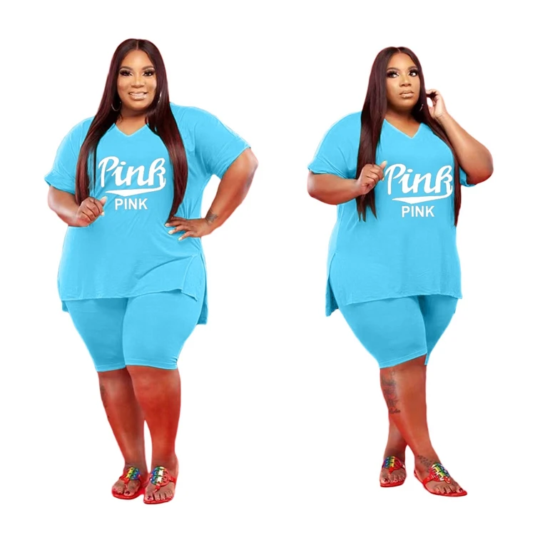 2021 Fat women summer solid color loose sports casual two piece set women plus size clothing
2021 Fat women summer solid color loose sports casual two piece set women plus size clothing