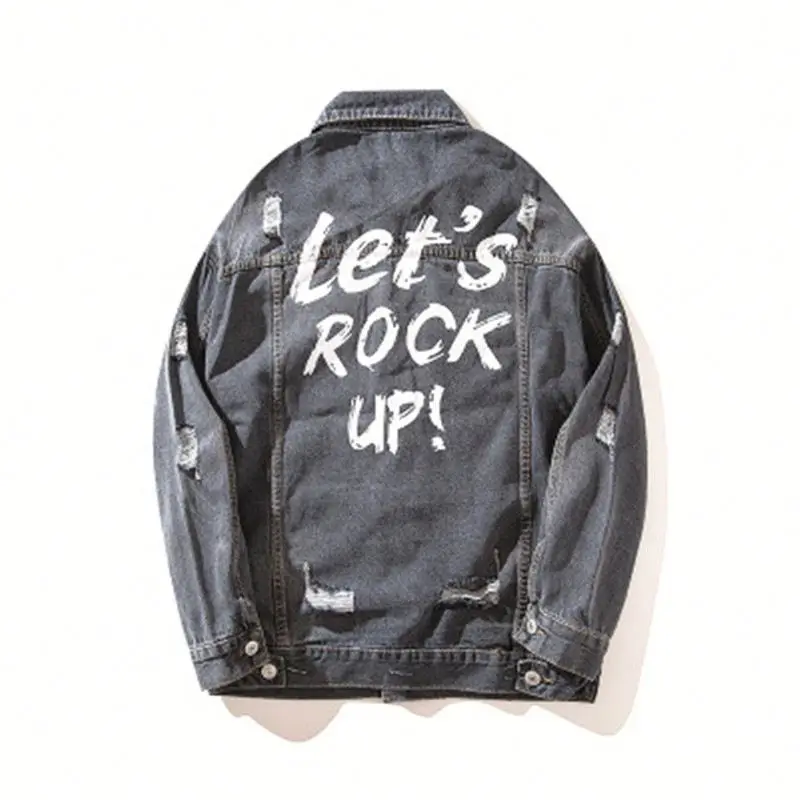 Autumn Unisex Hole Retro Jeans Jacket Pure Cotton Casual Tooling Large Size Loose Youth Denim Coat
Autumn Unisex Hole Retro Jeans Jacket Pure Cotton Casual Tooling Large Size Loose Youth Denim Coat