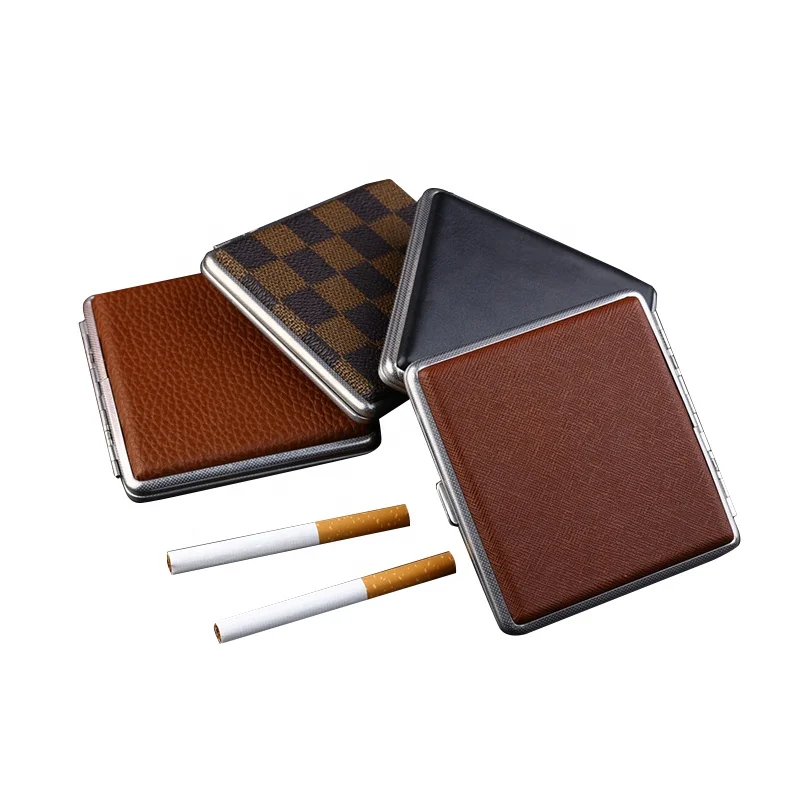 UKETA custom wear-resistant cigarette holder box portable leather cigarette case with metal clip
UKETA custom wear-resistant cigarette holder box portable leather cigarette case with metal clip