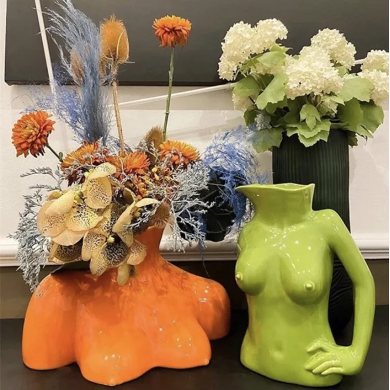High Quality Ceramic Naked Body Shaped Flower Pots Sexy Woman Body Flower Vase, Light yellow/brown
High Quality Ceramic Naked Body Shaped Flower Pots Sexy Woman Body Flower Vase, Light yellow/brown