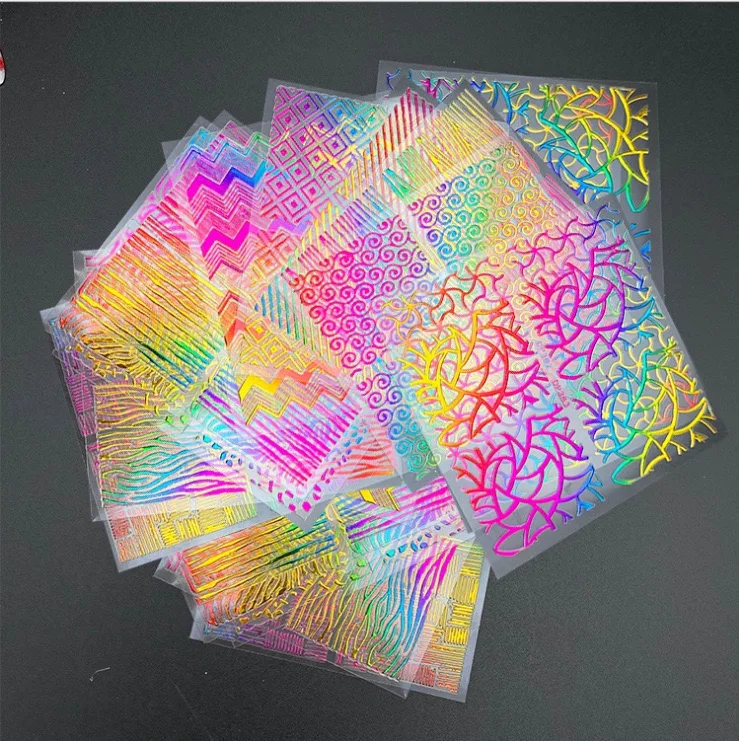 2020 Newest LaserTexture Nail Stick Gilt Wave Line Nail Stickers For Nail Art Decoration, 10 colors as pictures
2020 Newest LaserTexture Nail Stick Gilt Wave Line Nail Stickers For Nail Art Decoration, 10 colors as pictures