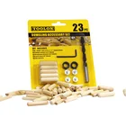 23pcs Economic accessories threaded accessories dowel furniture accessories wood