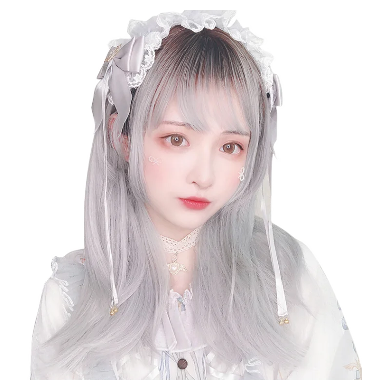 Natural Long Straight Hair Hot Brown Gradient Silver Gray Girls Daily Sweet Princess Cosplay Party JK COS Wig, Pic showed
Natural Long Straight Hair Hot Brown Gradient Silver Gray Girls Daily Sweet Princess Cosplay Party JK COS Wig, Pic showed