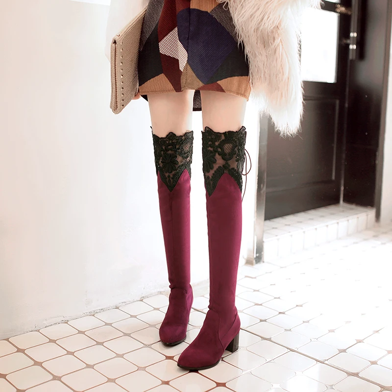 Autumn And Winter Knee High Boots Inside Long Tube Thin Leg Lace Up Women Boots Large Size Women Shoes, Black blue wine red
Autumn And Winter Knee High Boots Inside Long Tube Thin Leg Lace Up Women Boots Large Size Women Shoes, Black blue wine red