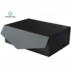 Oyoyo Custom Logo Folding Black Paper Flat Packing Luxury Magnetic Gift Box Wholesale
