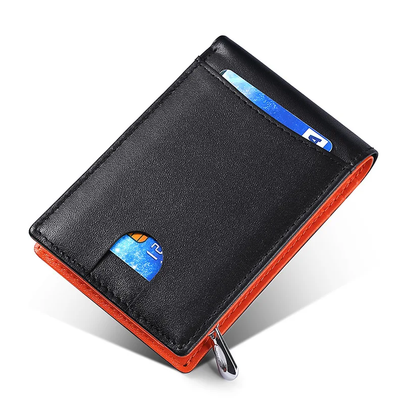 RFID Blocking Men Short Genuine Leather Wallets Fashion Travel Card Holder Front Pocket Wallet, Black,orange,blue
RFID Blocking Men Short Genuine Leather Wallets Fashion Travel Card Holder Front Pocket Wallet, Black,orange,blue