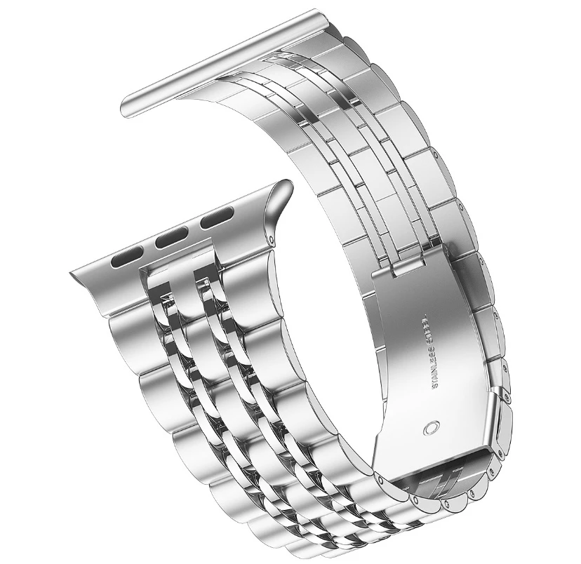 KeepWin 2021 7 Bead Stainless Steel Metal Silver Chain Watch Band Sport Men Women Digital Cute Watches Band for Apple
KeepWin 2021 7 Bead Stainless Steel Metal Silver Chain Watch Band Sport Men Women Digital Cute Watches Band for Apple