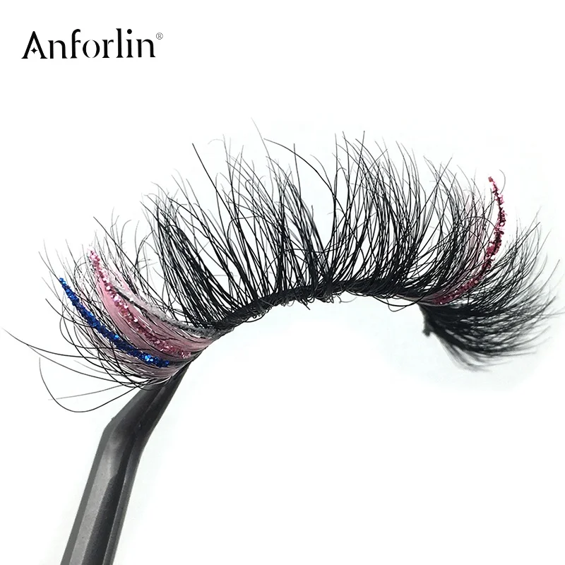 Wholesale colorful eyelashes 12-16 mm custom false eyelashes multi color faux mink 3d natural lashes with glitter
Wholesale colorful eyelashes 12-16 mm custom false eyelashes multi color faux mink 3d natural lashes with glitter