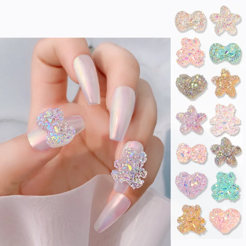 3 Pcs Nail Art DIY Aurora Symphony Crystal 3D Bowknot Bear Nail Decorations, 6 colors
3 Pcs Nail Art DIY Aurora Symphony Crystal 3D Bowknot Bear Nail Decorations, 6 colors