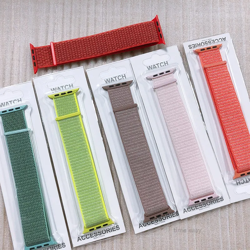 Nylon Wristbands For Apple Watch Band 38/40mm 42/44mm,Woven Nylon Sport Loop Replacement Strap For iWatch 6 SE 5 4 3, Multi colors
Nylon Wristbands For Apple Watch Band 38/40mm 42/44mm,Woven Nylon Sport Loop Replacement Strap For iWatch 6 SE 5 4 3, Multi colors