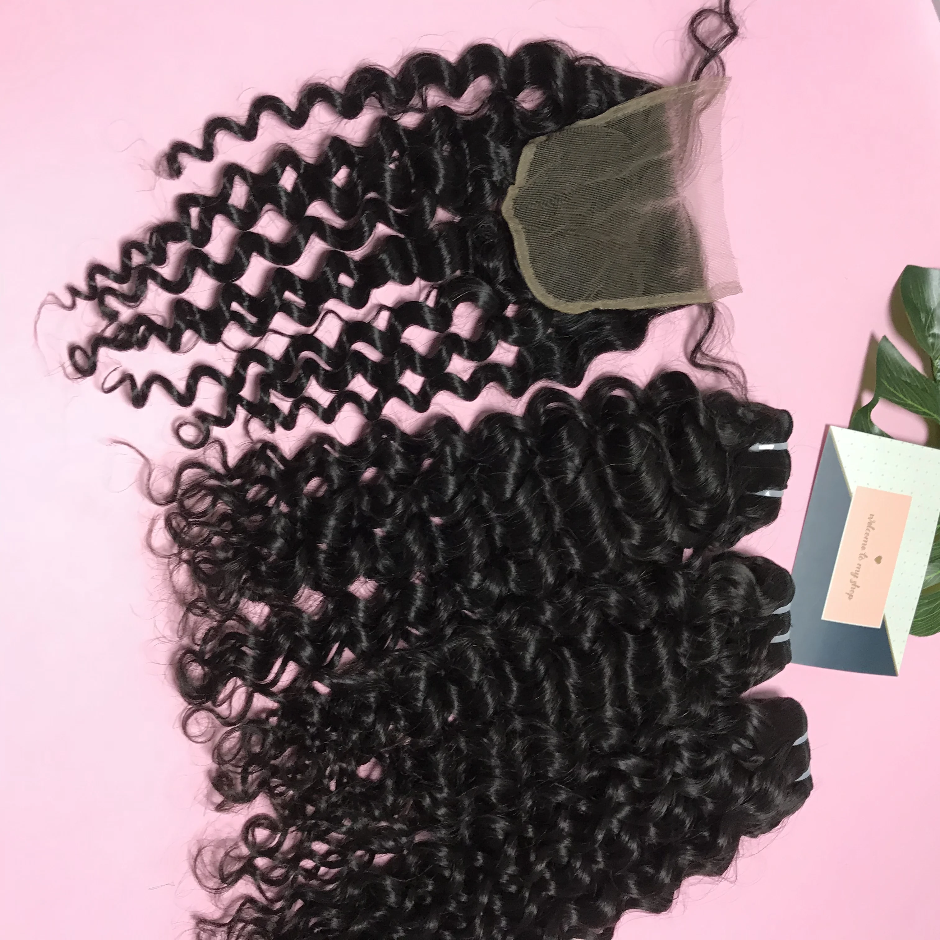 Good quality raw Virgin hair human bundle hair Lace closure and frontal wigs, Natural color
Good quality raw Virgin hair human bundle hair Lace closure and frontal wigs, Natural color