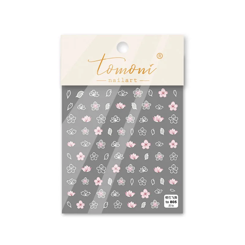 Tomoni super thin back glue nail decals Japanese style 5d colorful spring autumn flowers nail art sticker for nail decorations, As picture show
Tomoni super thin back glue nail decals Japanese style 5d colorful spring autumn flowers nail art sticker for nail decorations, As picture show