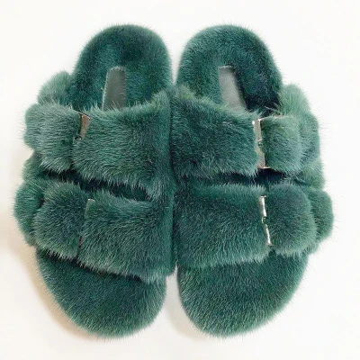 European Station Real Fur Mink Shoes Ladies Fur Slides Flat Heel Slippers For Women, White/ black/ dark green /red wine / light gray /raccoon color
European Station Real Fur Mink Shoes Ladies Fur Slides Flat Heel Slippers For Women, White/ black/ dark green /red wine / light gray /raccoon color