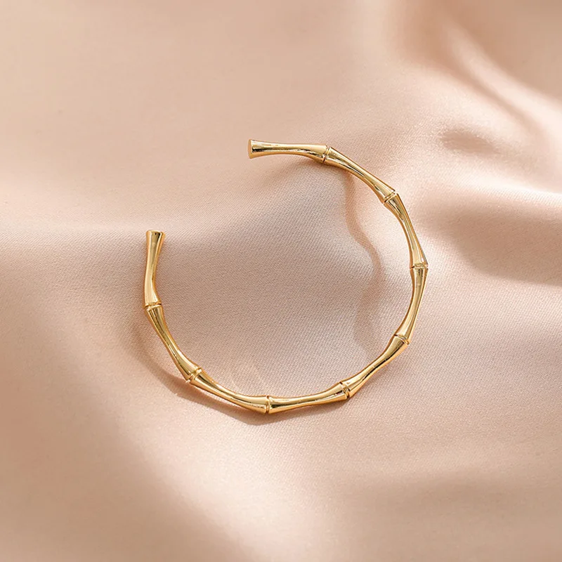New Fashion Bamboo Shape Adjustable Size Charm Bracelet Luxury Gold Bracelet for Women Jewelry
New Fashion Bamboo Shape Adjustable Size Charm Bracelet Luxury Gold Bracelet for Women Jewelry