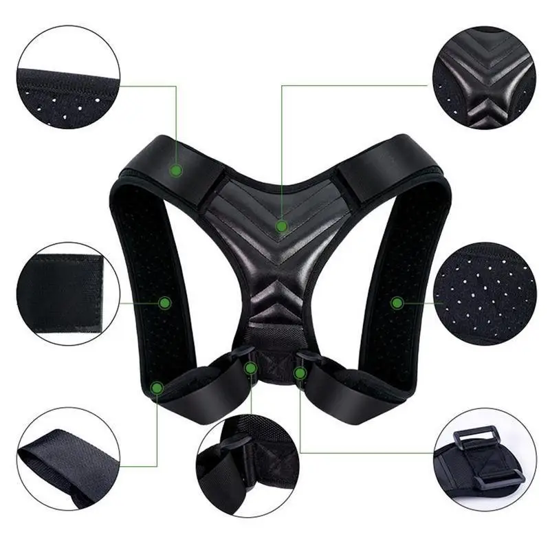 2021 Amazon wholesale back Brace Shoulder Back Corrector Support Belt Back Pain Relief corrector de postur par la espald, Black
2021 Amazon wholesale back Brace Shoulder Back Corrector Support Belt Back Pain Relief corrector de postur par la espald, Black