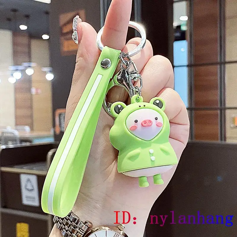 PVC Raincoat Pig Keychain Keybuckle Cute Men Fashion Doll Key chain Cartoon Kawaii Silica gel Keyring Anime Decorations Bag
PVC Raincoat Pig Keychain Keybuckle Cute Men Fashion Doll Key chain Cartoon Kawaii Silica gel Keyring Anime Decorations Bag
