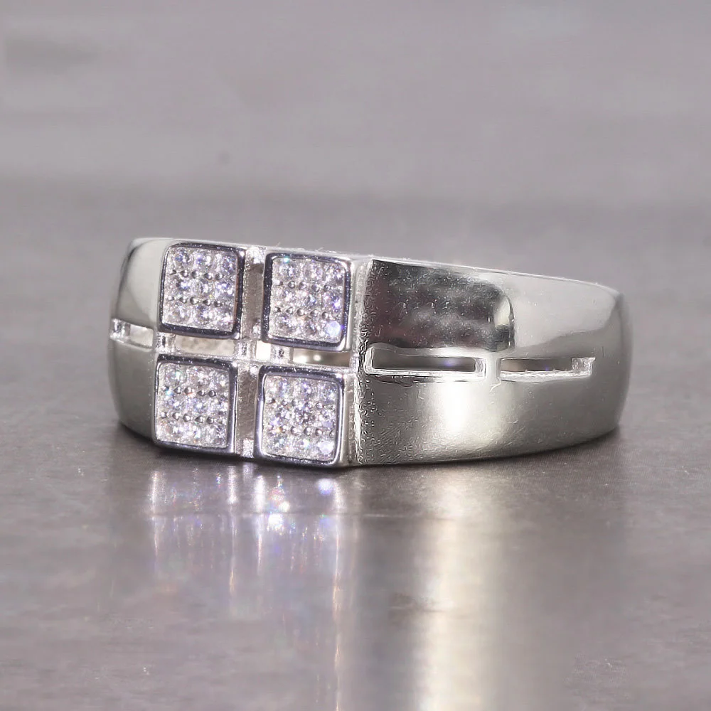 Mens 925 Silver Rings Micro Pave Cubic Zirconia Rectangle Shape Bridal Hiphop Jewelry Best Gift
Mens 925 Silver Rings Micro Pave Cubic Zirconia Rectangle Shape Bridal Hiphop Jewelry Best Gift