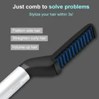 Amazon Hot Selling Hair Curling Brush Beard Straightener For Men Styler