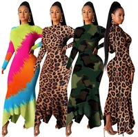 Leopard Camouflage Maxi Dress Long Sleeve Tie Dye Ruffle Hem Knitted Printed Warm Turtleneck Dress for Winter RS00123
Leopard Camouflage Maxi Dress Long Sleeve Tie Dye Ruffle Hem Knitted Printed Warm Turtleneck Dress for Winter RS00123