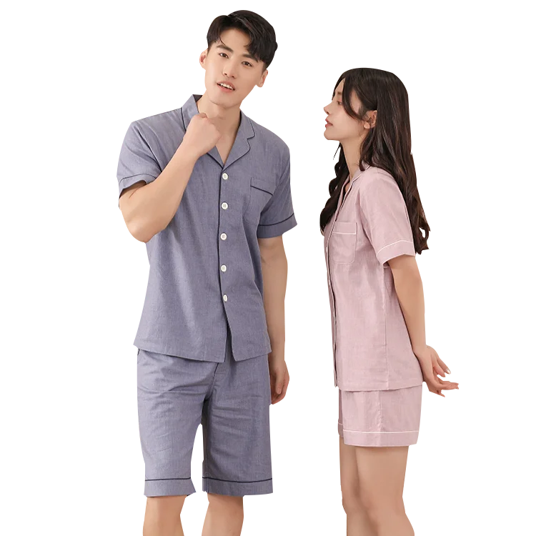 2021 New Couples Short Sleeves Summer Pajamas For Men And Women Home Wear, Navy blue/purple
2021 New Couples Short Sleeves Summer Pajamas For Men And Women Home Wear, Navy blue/purple