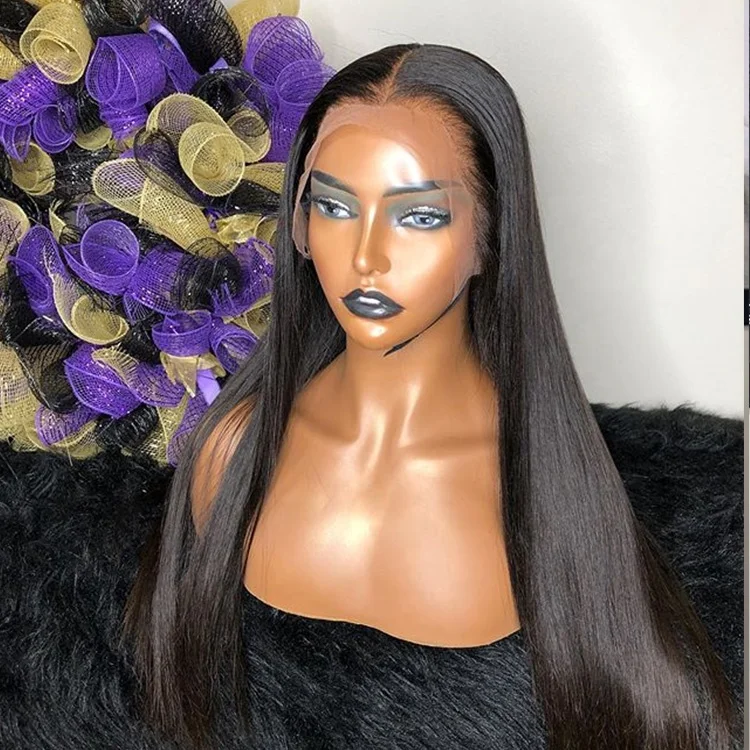 Dropshipping Glueless Lace Front Black Natural Hair Straight Lace Wig Virgin Hair With Pre Plucked Hairline For Women 
Dropshipping Glueless Lace Front Black Natural Hair Straight Lace Wig Virgin Hair With Pre Plucked Hairline For Women