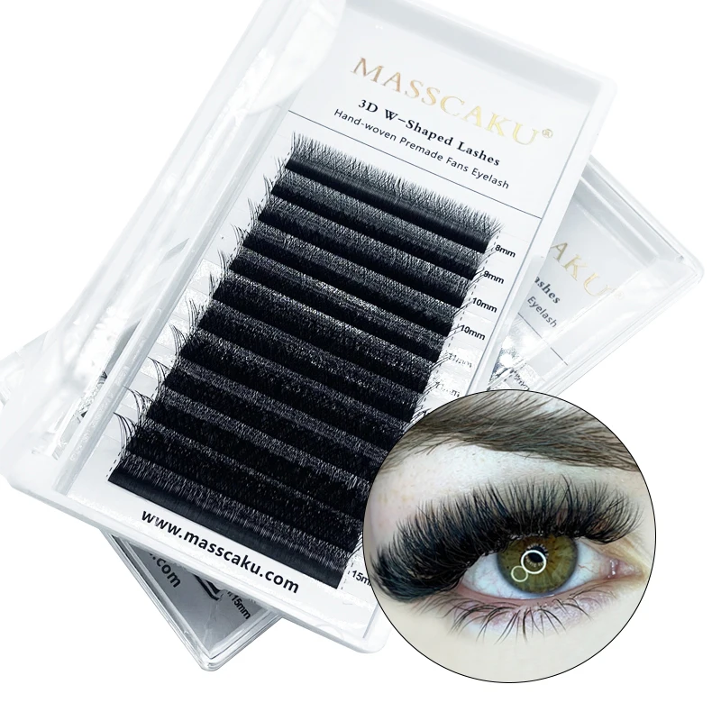 MASSCAKU Eyelash w Durable w Shaped Eyelashes Private Label Eyelash For Salon, Deep matte black
MASSCAKU Eyelash w Durable w Shaped Eyelashes Private Label Eyelash For Salon, Deep matte black