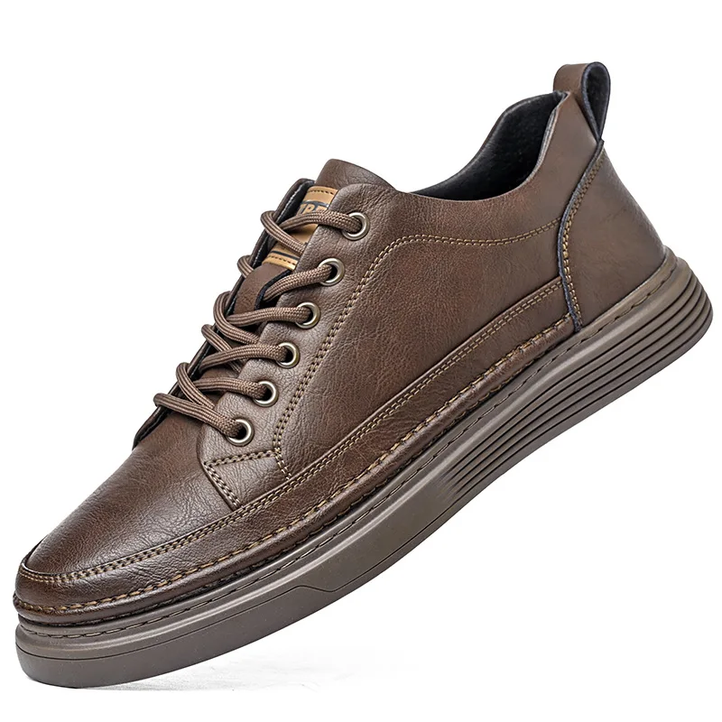 Dropshipping Men Leather Shoes Good Quality Casual Shoes Custom Logo Shoes For Men, Black,white,khaki
Dropshipping Men Leather Shoes Good Quality Casual Shoes Custom Logo Shoes For Men, Black,white,khaki