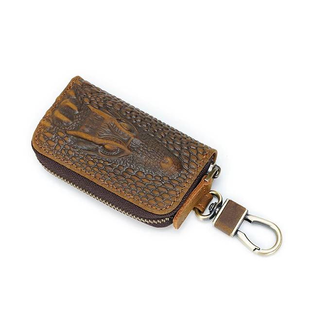 Hot Selling Crocodile pattern Key Wallet Vintage Genuine Leather Men Car Key Case Holder For Gift
Hot Selling Crocodile pattern Key Wallet Vintage Genuine Leather Men Car Key Case Holder For Gift