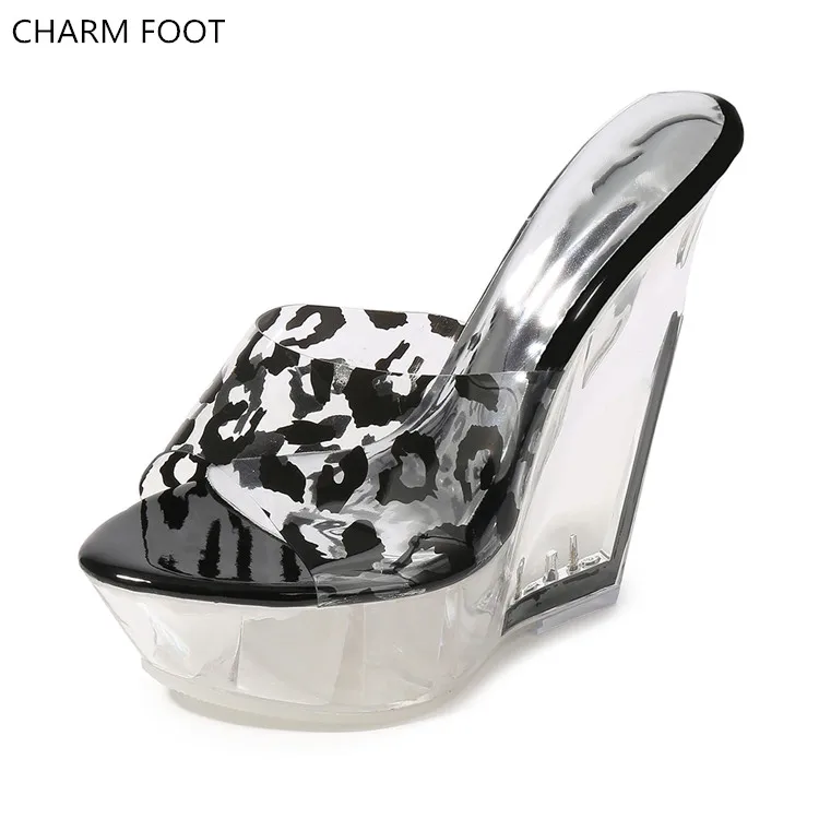 popular summer Leopard Print sexy crystal pvc women platform high heel sandals, Black red white gold silver
popular summer Leopard Print sexy crystal pvc women platform high heel sandals, Black red white gold silver