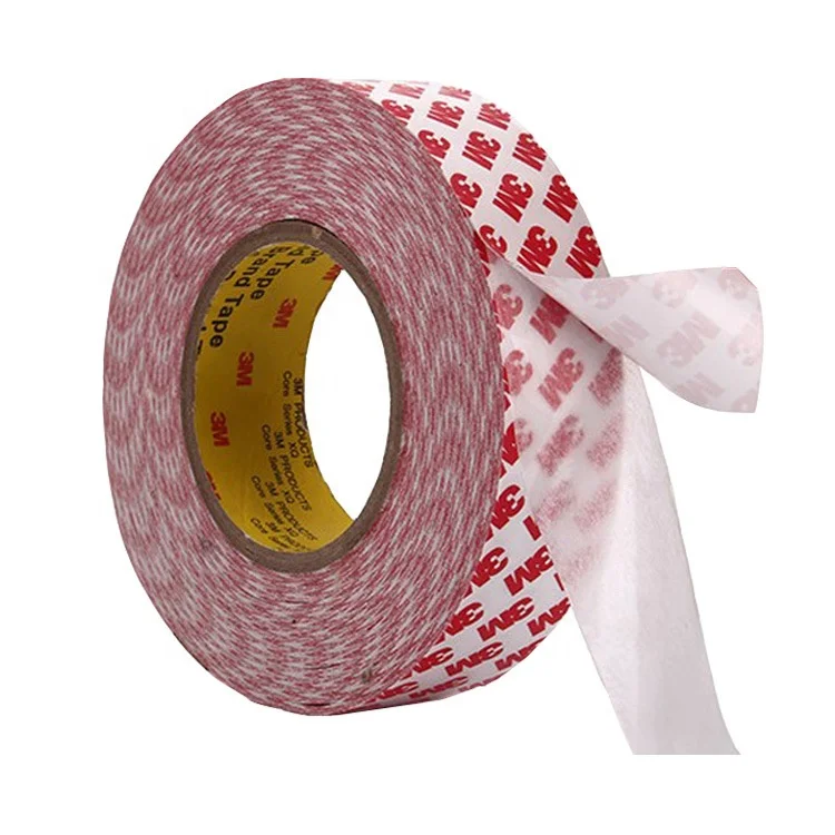 3M Double Coated Tissue Tape With High Tack Acrylic Adhesive , 0.12mm