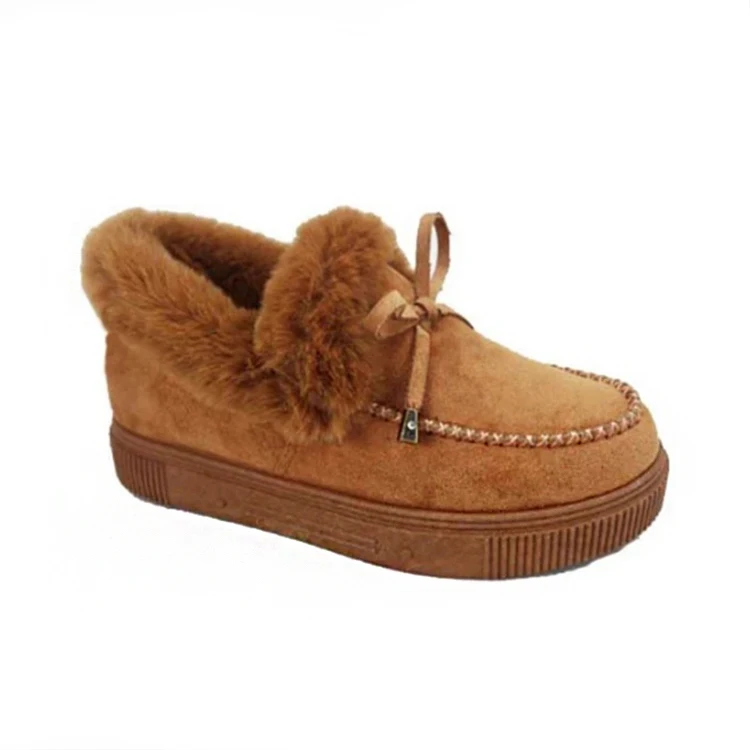 New winter women's boots round toe thick bottom plus velvet thick warm cotton cushion walk shoes
New winter women's boots round toe thick bottom plus velvet thick warm cotton cushion walk shoes