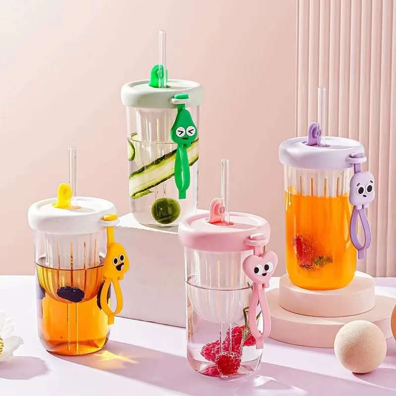 Drinking Bottle Cold Extract Straw Cup Cartoon Korean Glass Water Cup Portable Water Bottle kids students school safe
Drinking Bottle Cold Extract Straw Cup Cartoon Korean Glass Water Cup Portable Water Bottle kids students school safe