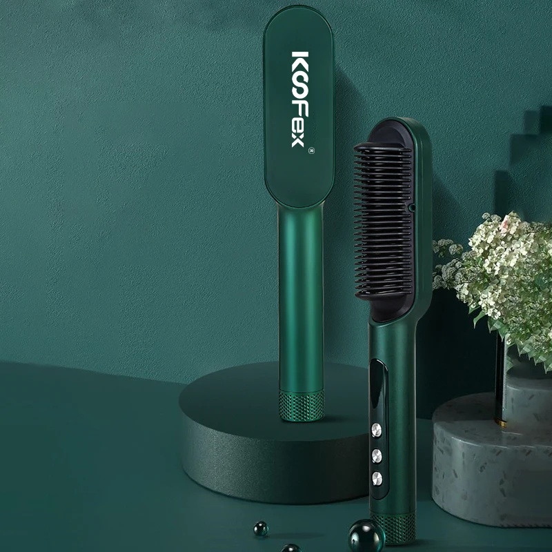 Ceramic Smoothing Hair Straightener Comb Fast Heating Electric Hair Straightener Brush
Ceramic Smoothing Hair Straightener Comb Fast Heating Electric Hair Straightener Brush