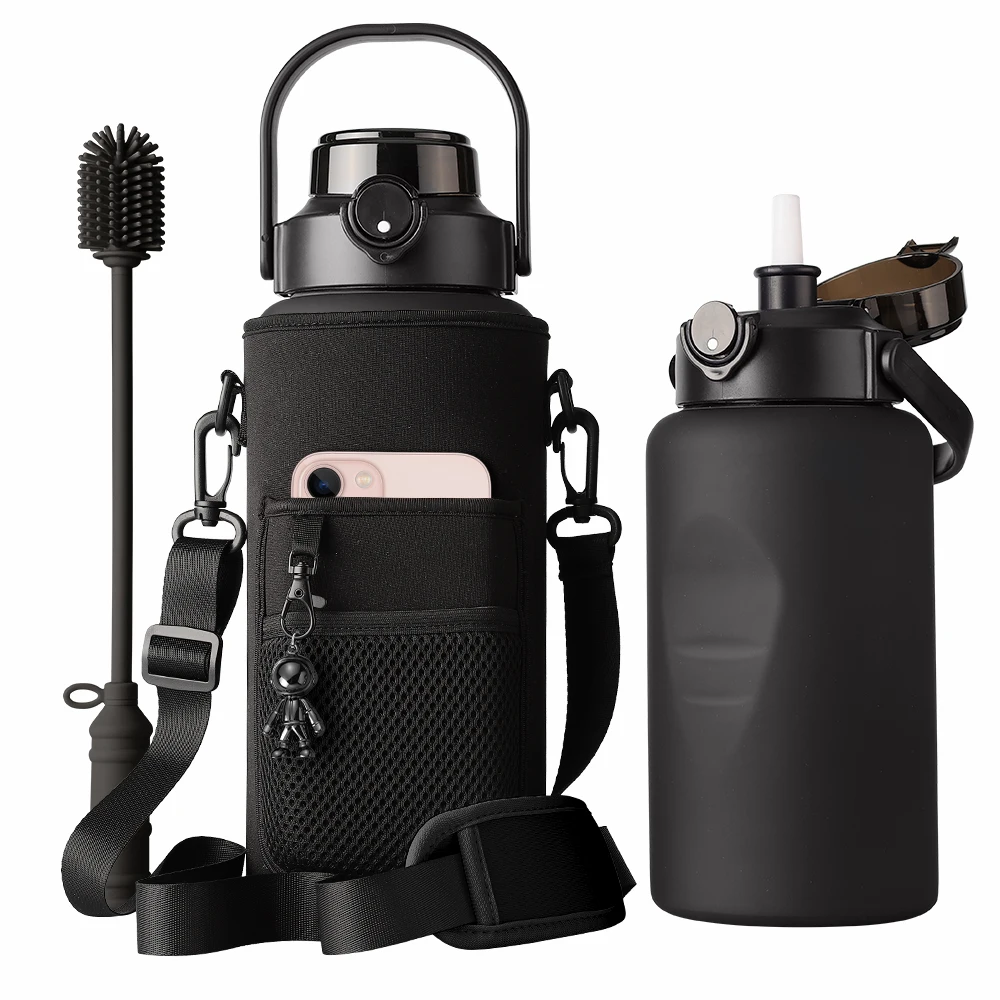 64oz handle straw lid single wall wide mouth water bottles stainless steel water bottles, Customized colors acceptable
64oz handle straw lid single wall wide mouth water bottles stainless steel water bottles, Customized colors acceptable