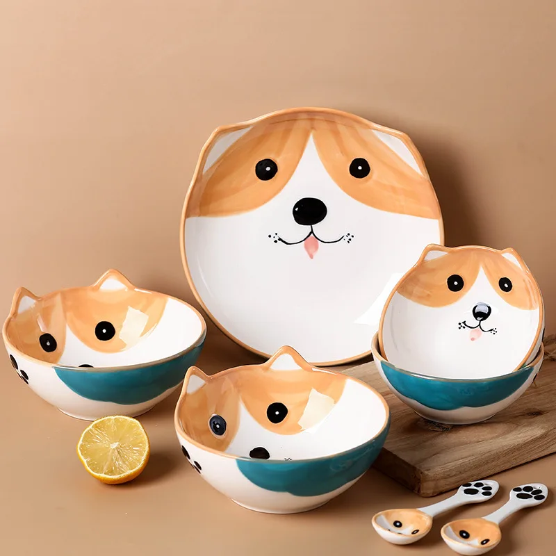 Cute restaurant home serving Cartoon Design Ceramic Dinnerware Set Porcelain Dinner Sets For Children Kid
Cute restaurant home serving Cartoon Design Ceramic Dinnerware Set Porcelain Dinner Sets For Children Kid