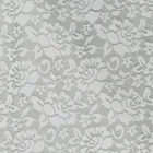 Chinese supplier cheap price French Floral Black White Poly Stretch lace fabric for Ladies dresses