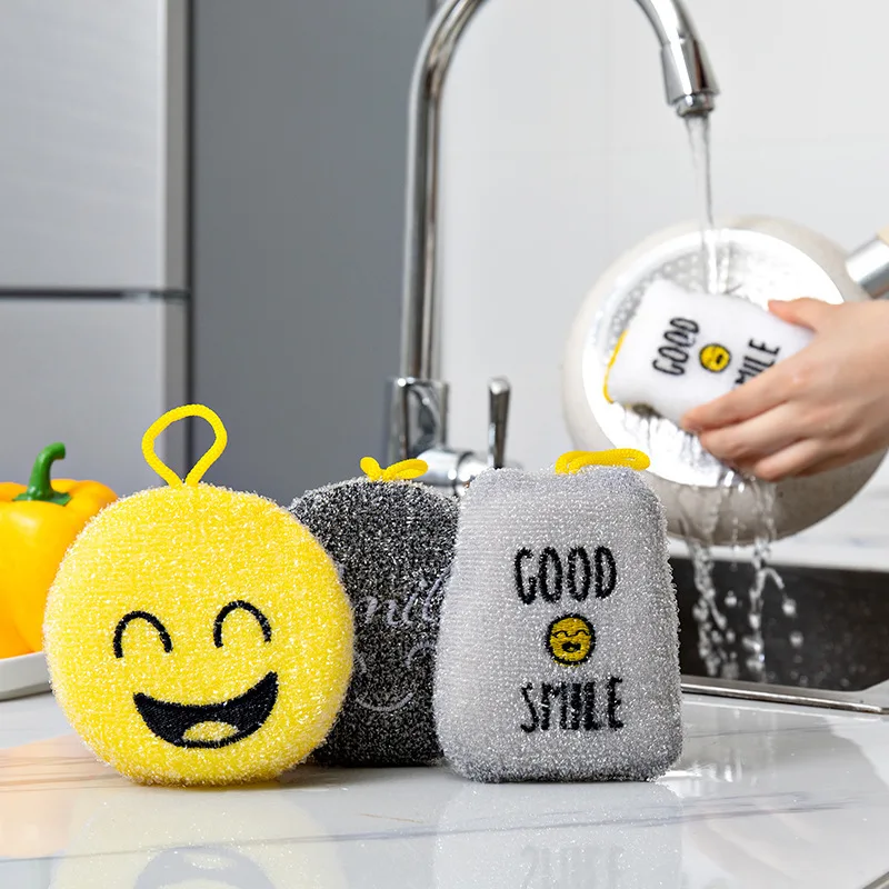 Kitchen Supplies Cartoon Smiley Sponge Brush Scouring Pad Pot Brush Clean And Decontaminate, Picture
Kitchen Supplies Cartoon Smiley Sponge Brush Scouring Pad Pot Brush Clean And Decontaminate, Picture