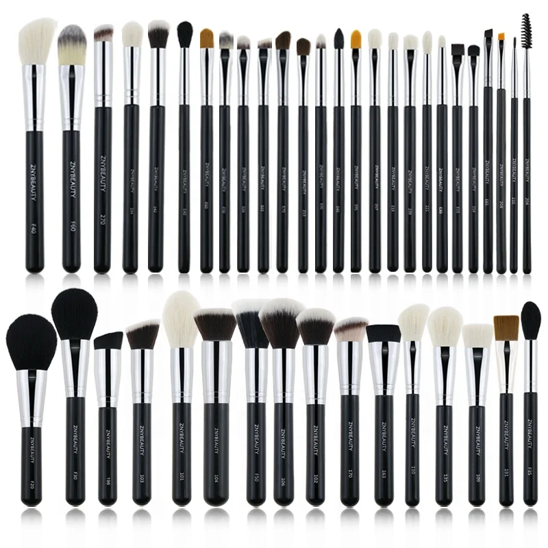 42 PCS High Quality Personalized Black Luxury Makeup Brush Set Kit Wholesale Wood Handle Private Label foundation Makeup Brushes, Customized color
42 PCS High Quality Personalized Black Luxury Makeup Brush Set Kit Wholesale Wood Handle Private Label foundation Makeup Brushes, Customized color
