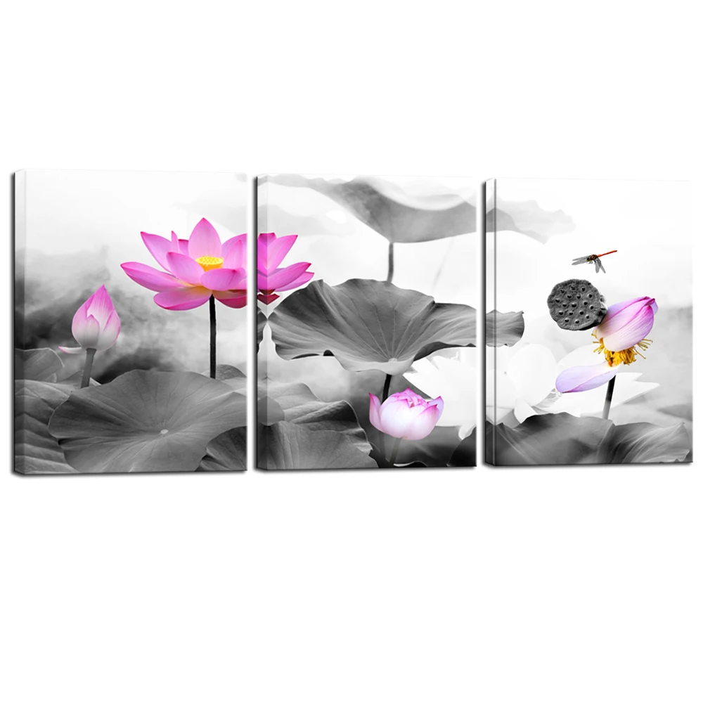 Beautiful Pink Color Lotus Flower Picture Painting Print Canvas Wall Decoration Art, Mulit-color
Beautiful Pink Color Lotus Flower Picture Painting Print Canvas Wall Decoration Art, Mulit-color
