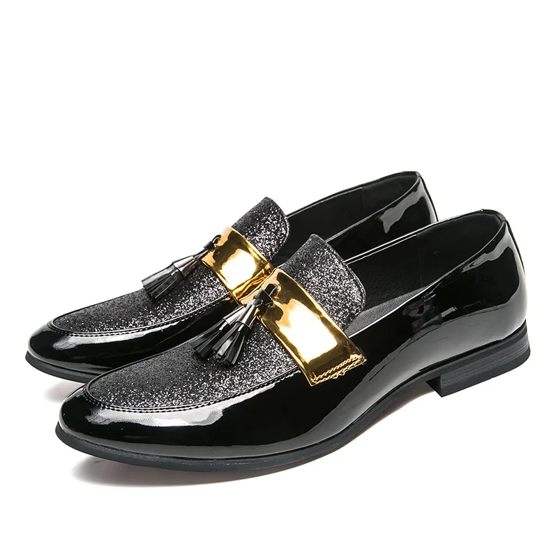 Spring fashion business men's shoes 2021 new tassel formal dress men's shoes non-slip shopping casual men's shoes, Silver black
Spring fashion business men's shoes 2021 new tassel formal dress men's shoes non-slip shopping casual men's shoes, Silver black