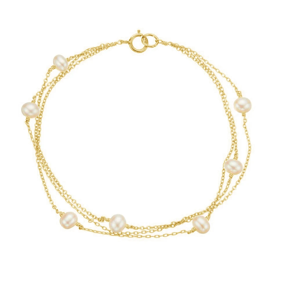Luxury Band 925 Sterling Silver 18k Gold Plated Bracelet Layer chain freshwater Pearl Bracelet For Woman Fashion Jewelry, Customized color
Luxury Band 925 Sterling Silver 18k Gold Plated Bracelet Layer chain freshwater Pearl Bracelet For Woman Fashion Jewelry, Customized color