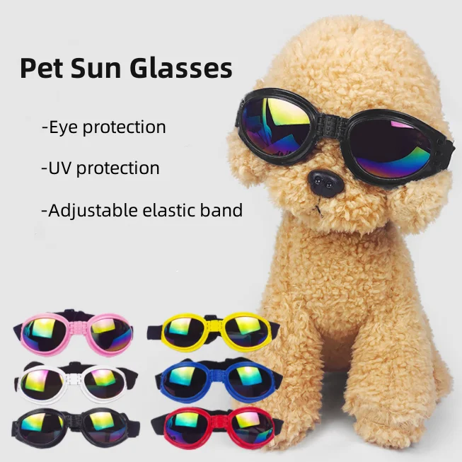 Pet Glasses Folding Sunglasses Windproof Sun Protection Eye Protection Sunglasses For Dogs
Pet Glasses Folding Sunglasses Windproof Sun Protection Eye Protection Sunglasses For Dogs