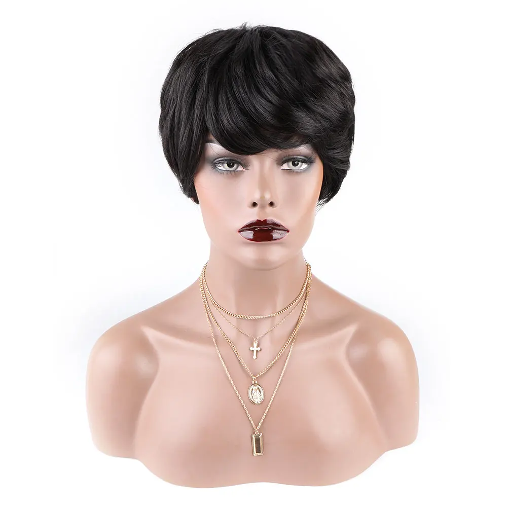 short wig Pixie Cut Short Human Hair Wig Short Female Wig For Black Women free shipping
short wig Pixie Cut Short Human Hair Wig Short Female Wig For Black Women free shipping