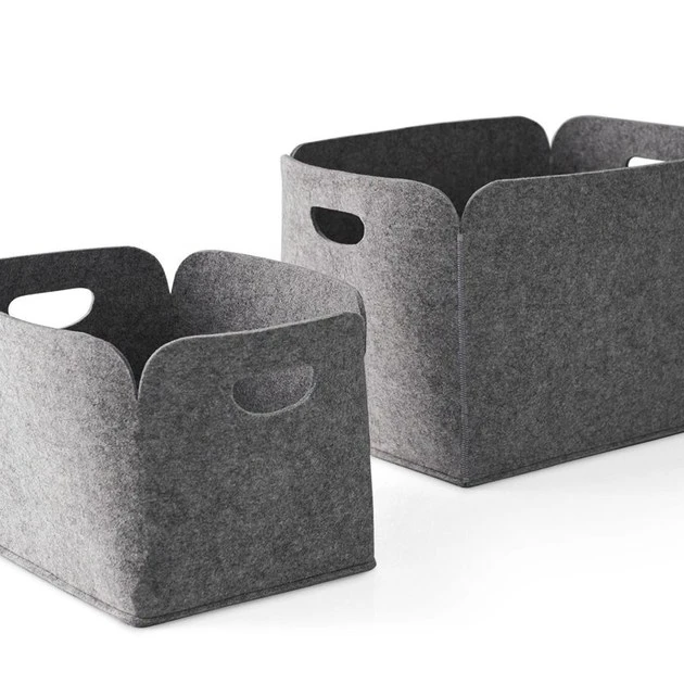OEM high quality polyester felt fabric durable toy storage felt basket box, Grey
OEM high quality polyester felt fabric durable toy storage felt basket box, Grey