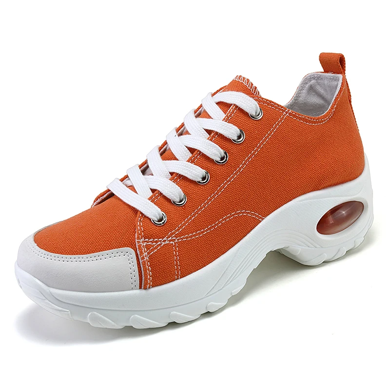 Fashion Sneakers Comfort Wedge Platform Lady's Casual Shoes Orange Canvas Walking Shoes for Womem
Fashion Sneakers Comfort Wedge Platform Lady's Casual Shoes Orange Canvas Walking Shoes for Womem